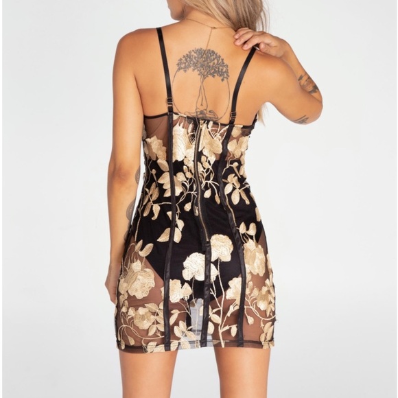JAGGER & STONE Eve Sheer Mesh Mini Dress - 8 - Picture 3 of 9